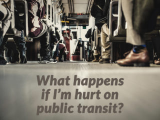 Point of view from someone hurt on public transit