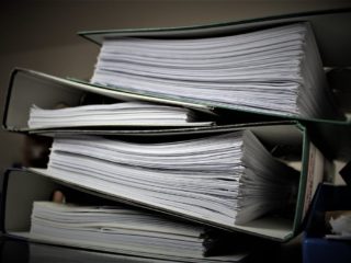 Personal information, stored in binders